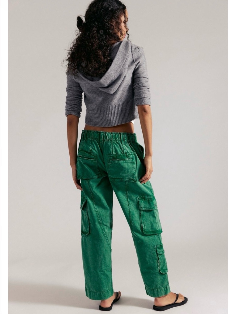 Free People Tahiti Pull-On Cargo Pants Amazon color XS - Picture 2 of 8
